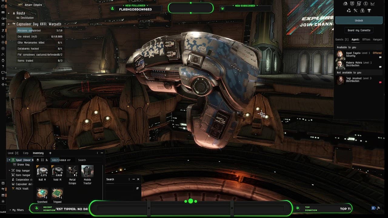 Eve Online - High Sec Security Missions Level 1
