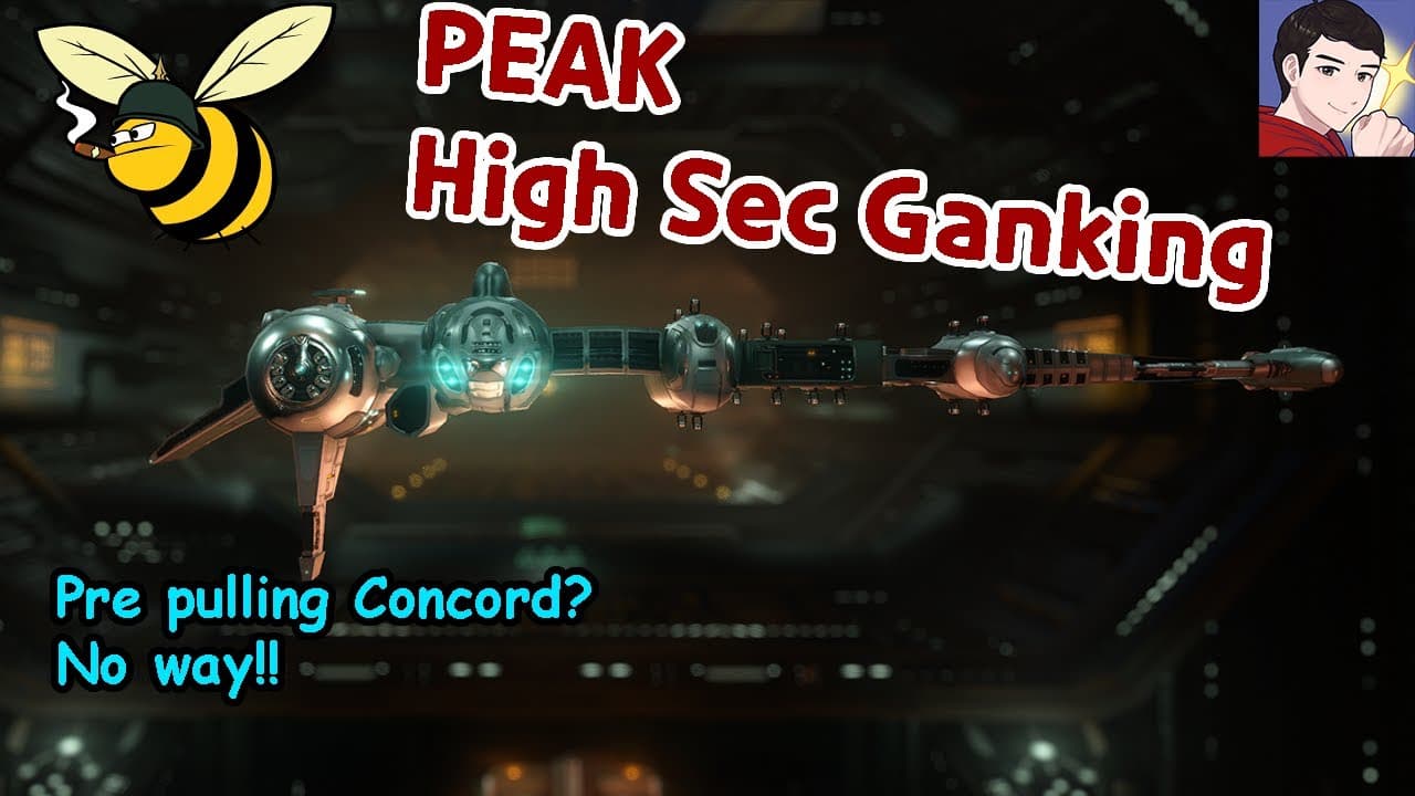 High Sec ganking, Prepulling concord? DOES NOT WORK MINERS! #eveonline