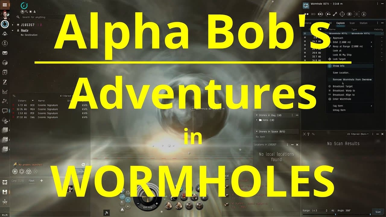 EVE ONLINE - Alpha Bob's Adventures in Wormholes (Part 2 = Relics Galore)