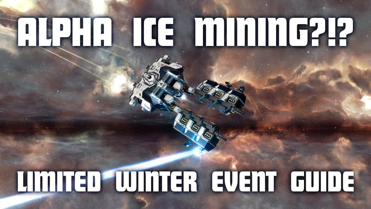 Alpha Ice Mining during the Winter Nexus event in EVE Online