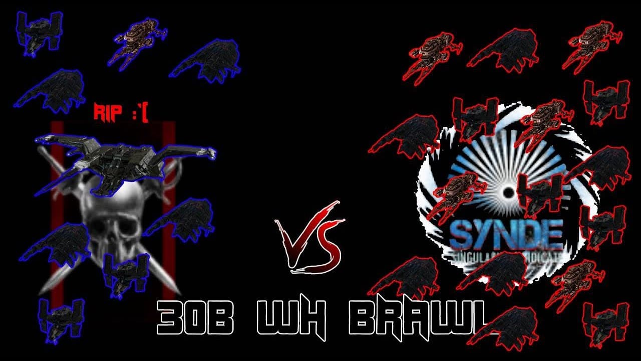 Eve Online: SUS vs SYNDE (WH 30bil Brawl)