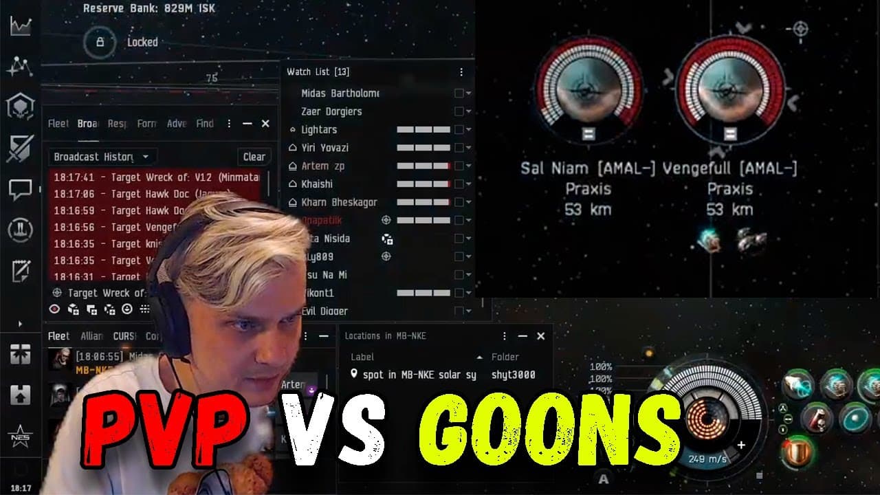 Small-scale pvp against Goonswarm Federation online Eve