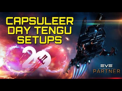 Eve Online - CAPSULEER DAY TENGU CHEAP & PIMP SETUPS + EXPLO ASTERO
