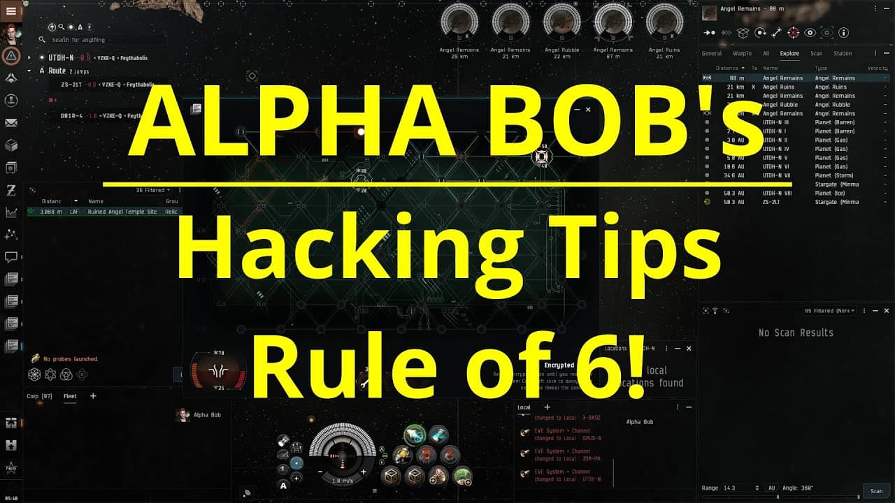 EVE ONLINE - Alpha Bob's Hacking Tips #1 - Rule of 6