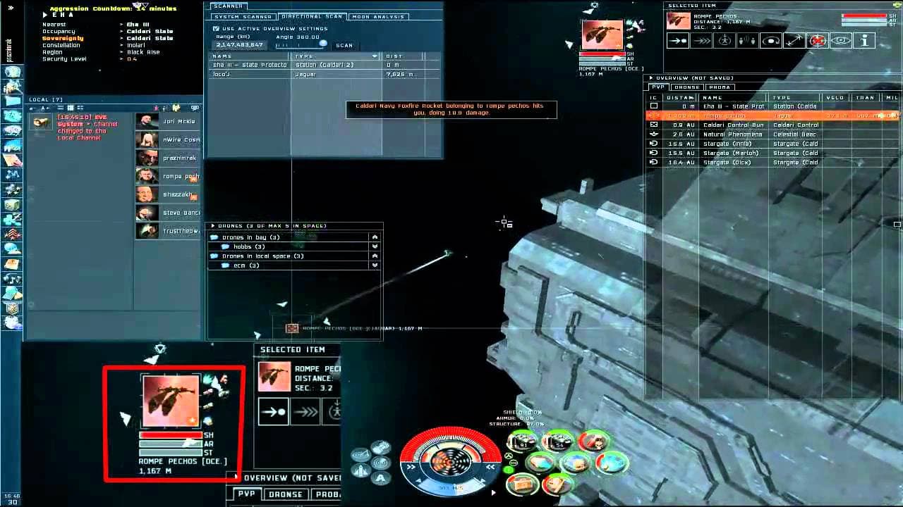 EVE online NAVY COMET VS JAGUAR AND CCP