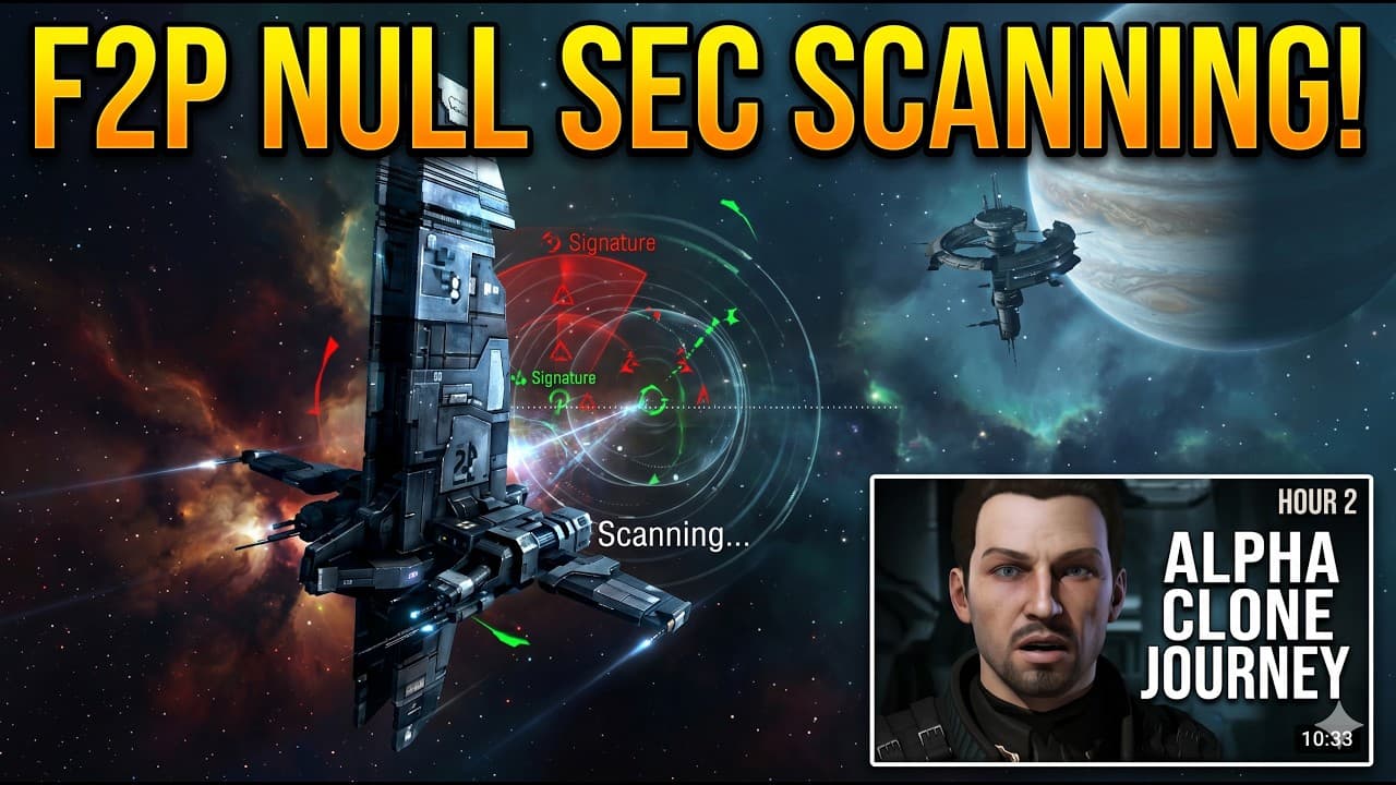 Took a 1-Hour F2P Character into EVE Online Null Sec, journey to 5 mil SP - ep 5