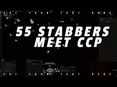 EVE ONLINE: 55 Stabbers VS CCP in Pochven with Mr Vee