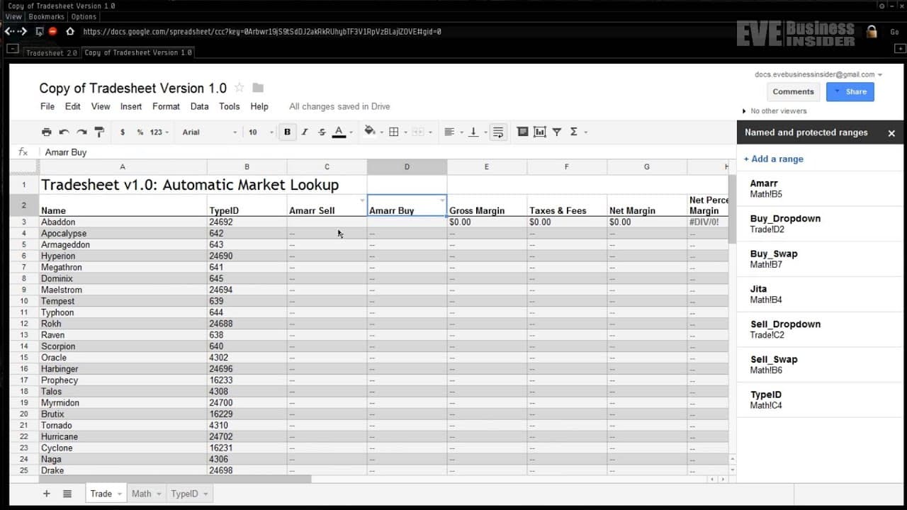 EVE For Billionaires: Episode 5 - Dynamic Spreadsheeting Part 2
