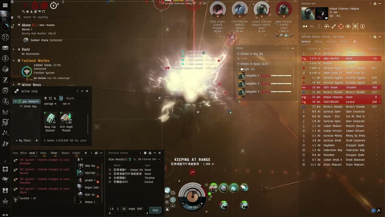 EVE Online   Sleipnir vs 4 PvP