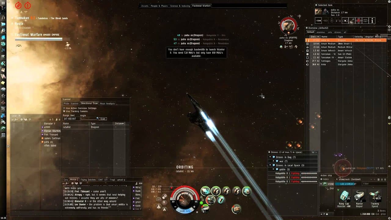 Eve Online: Sentinel vs Dragoon