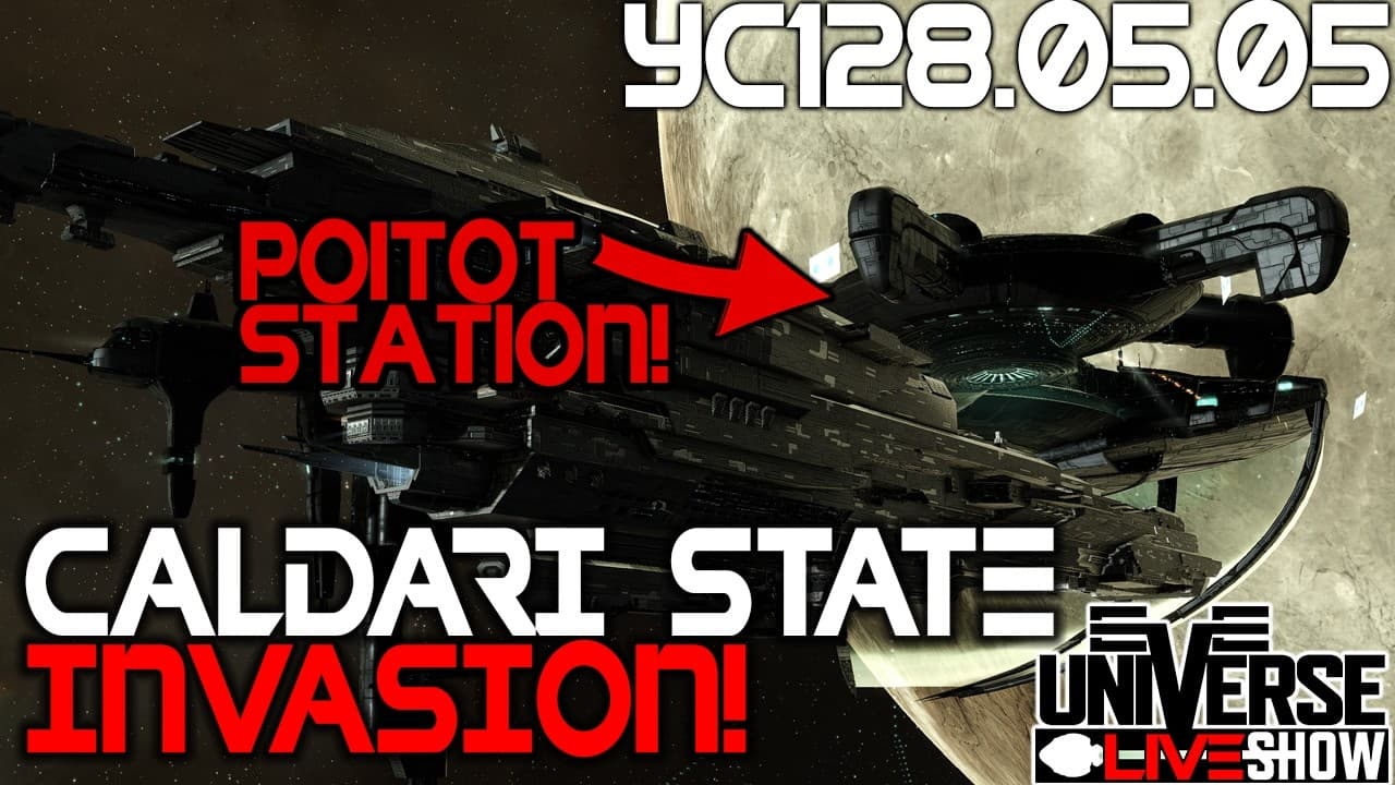 BREAKING NEWS! CALDARI INVADES THE SYNDICATE!!!! - EVE Universe Show YC128.05.05