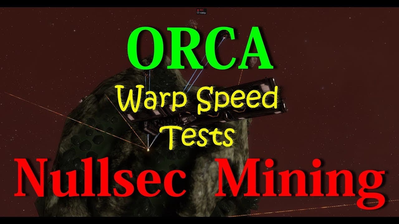 Orca Warp Speed Testing - EVE Online