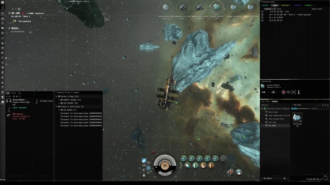 Rorqual Ice Mining 20 mins aka 1 Tic