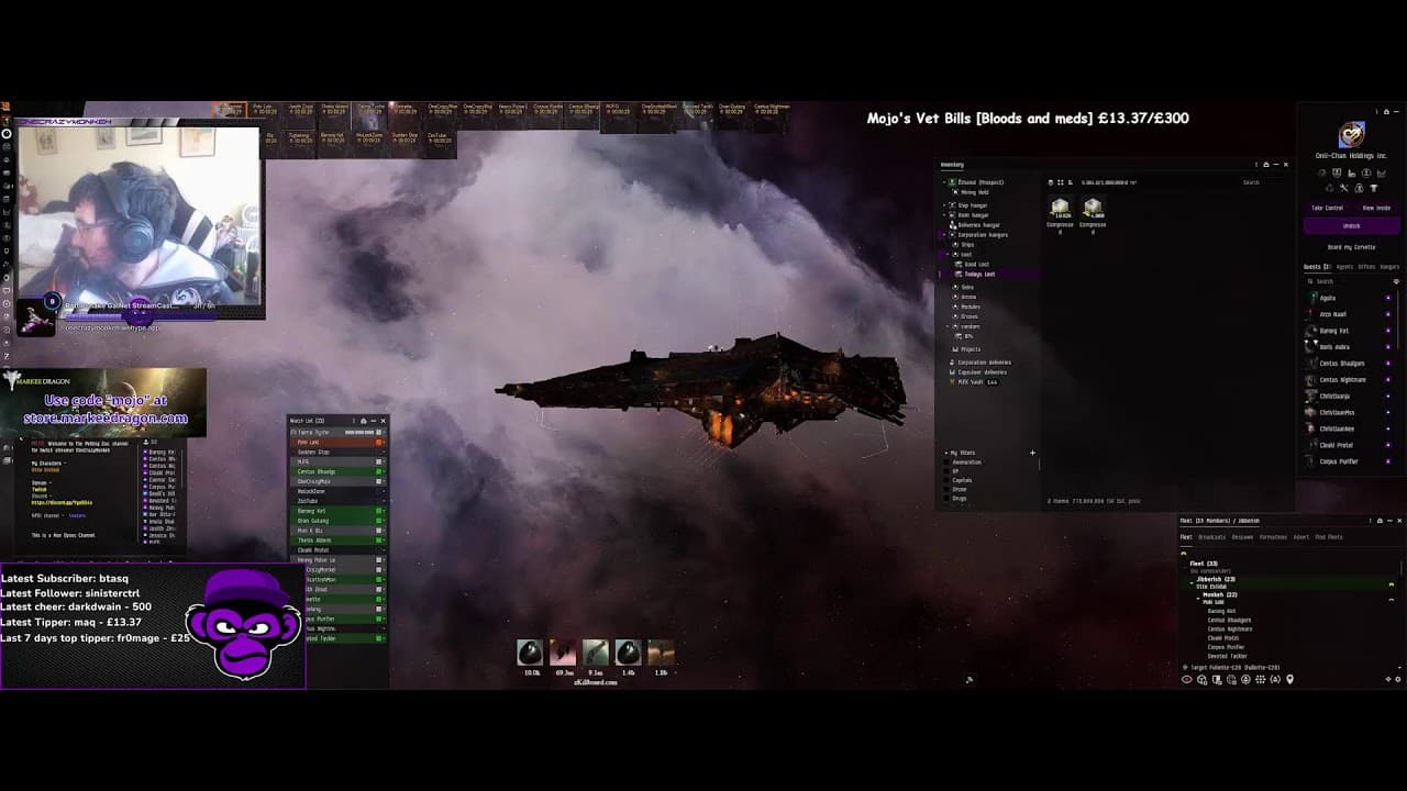 23 Accounts vs Wormhole Space | Eve Partner Giveaways!