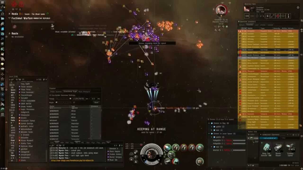 Eve Online: Battle at Huola small FW complex - hit and run