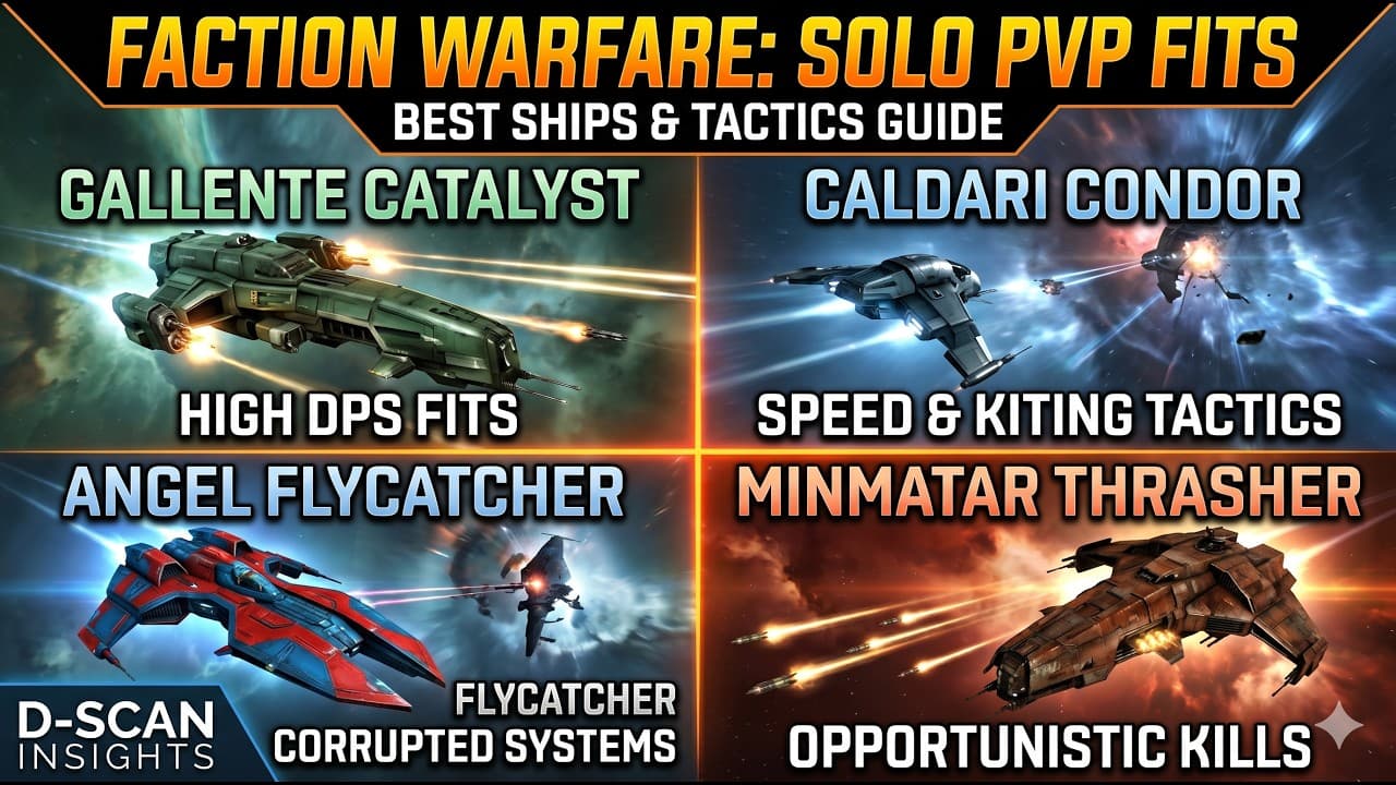 EVE Online Faction Warfare: Solo PVP Ship Fits & Tactics (Catalyst, Condor & More!)