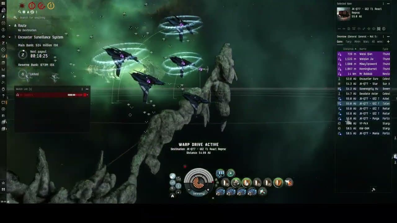 Thunderchild ratting in a Angel Haven - Nestor Rod