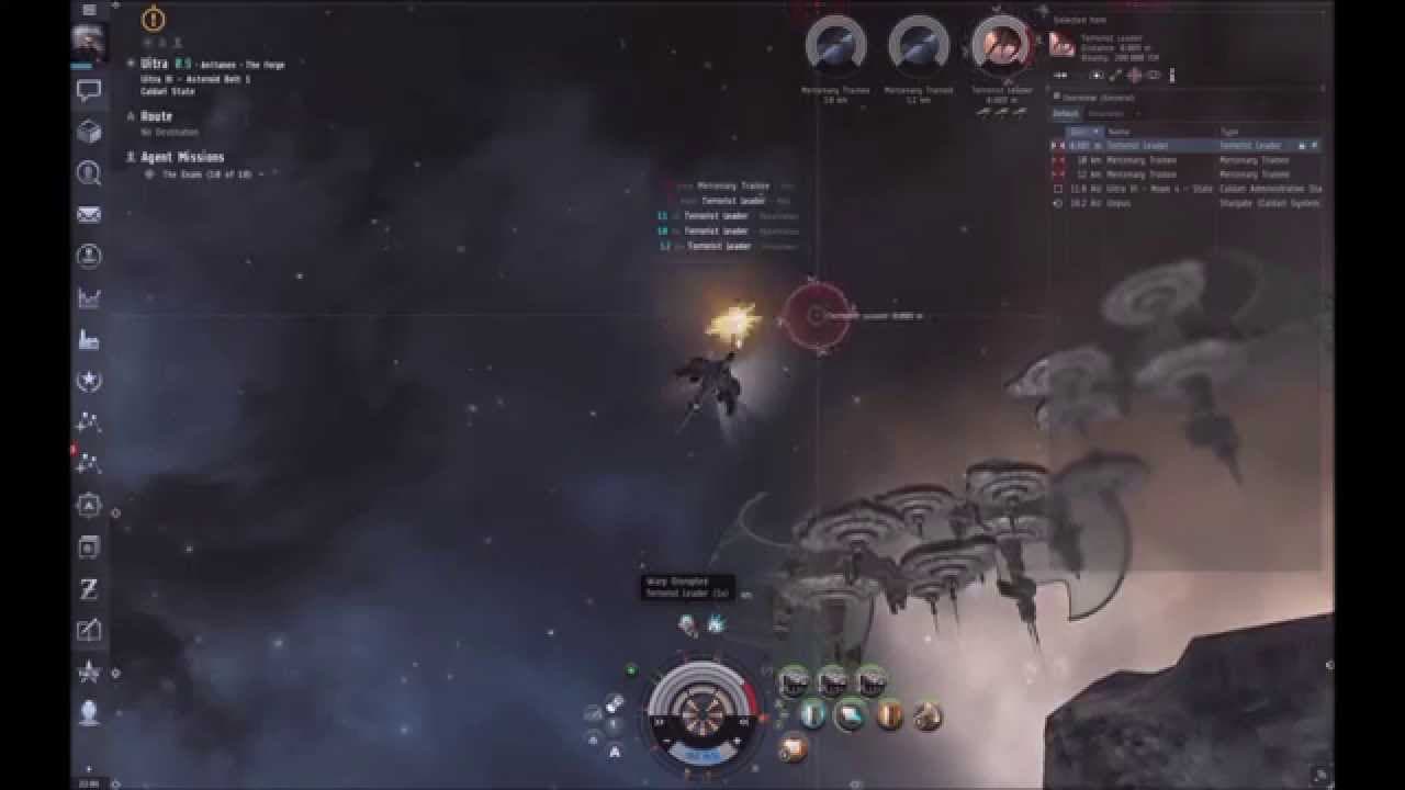 Let's Play Eve Online - Ep 23 - Advanced Military Career Missions 7 - 10.