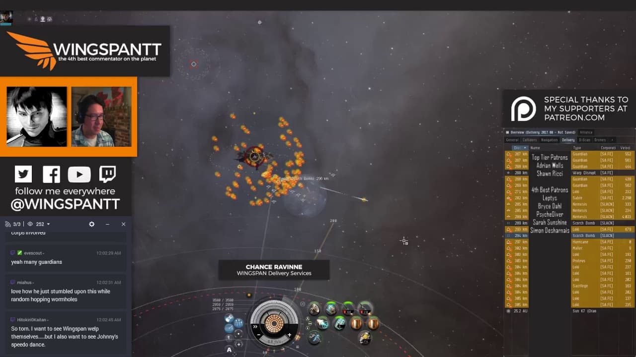 EVE Online: Stealth Hunting with WINGSPAN Delivery Services!