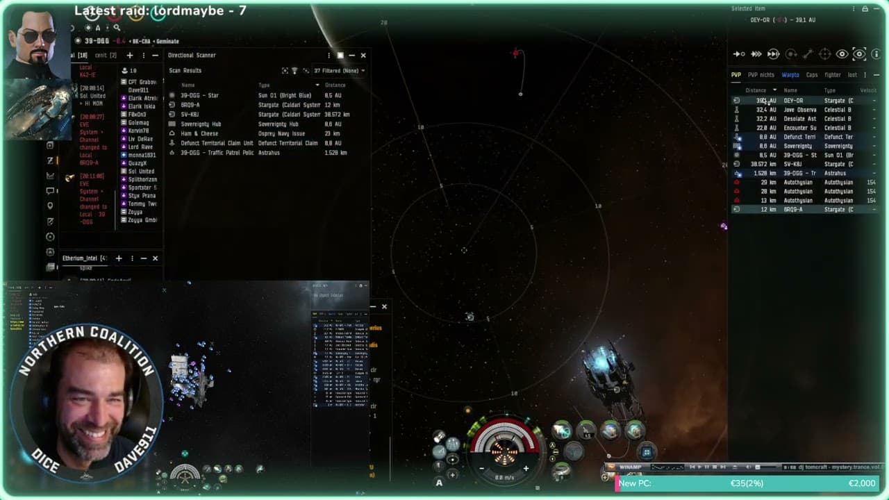 *EveOnline* *PVP* Standing Fleet Hunter *Drop the droppers* 25/09