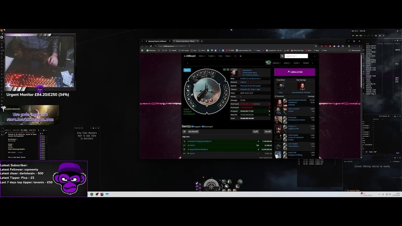 Gigaboxer Ruining Wormholes! Road to 50B ISK! | Eve Partner Giveaways!