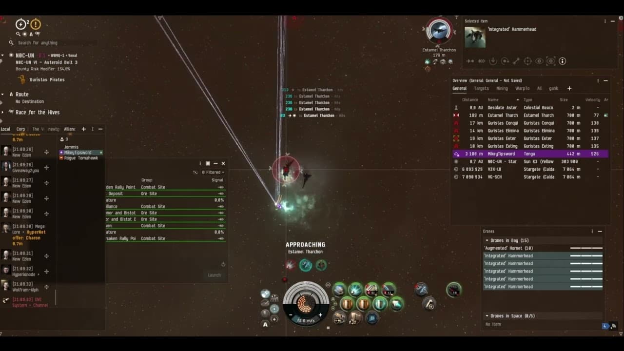 Eve officer Estamel Tharchon VS Cenotaph & Tengu