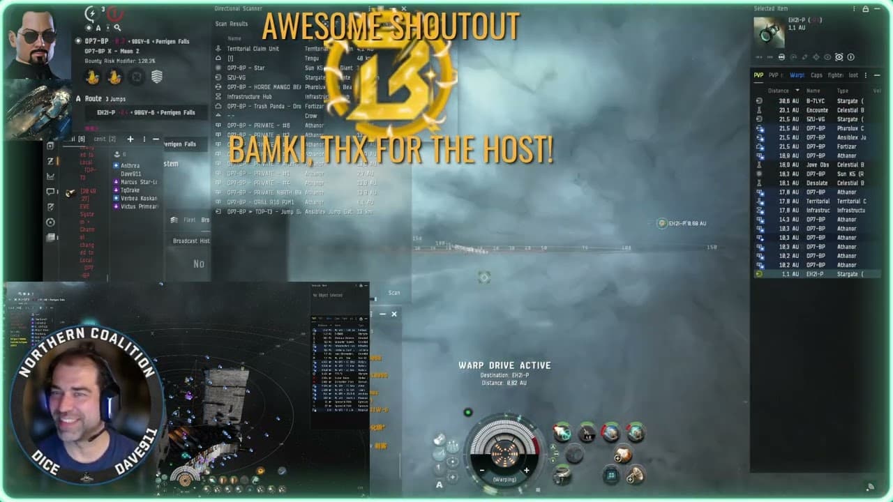 *EveOnline* *PVP* Friday Night Standing Fleet Hunter 07/06 Part2