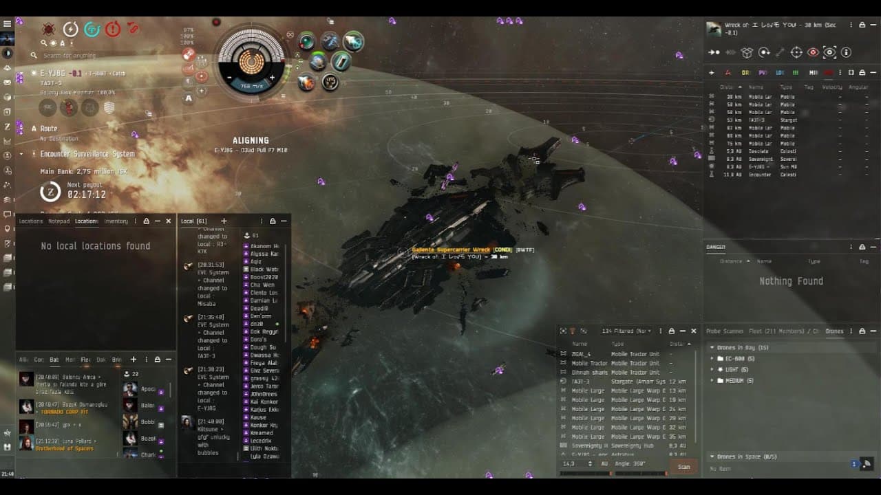 Eve Online Supercarrier (NYX) kill ~HAMMER of TITAN~ vol 5