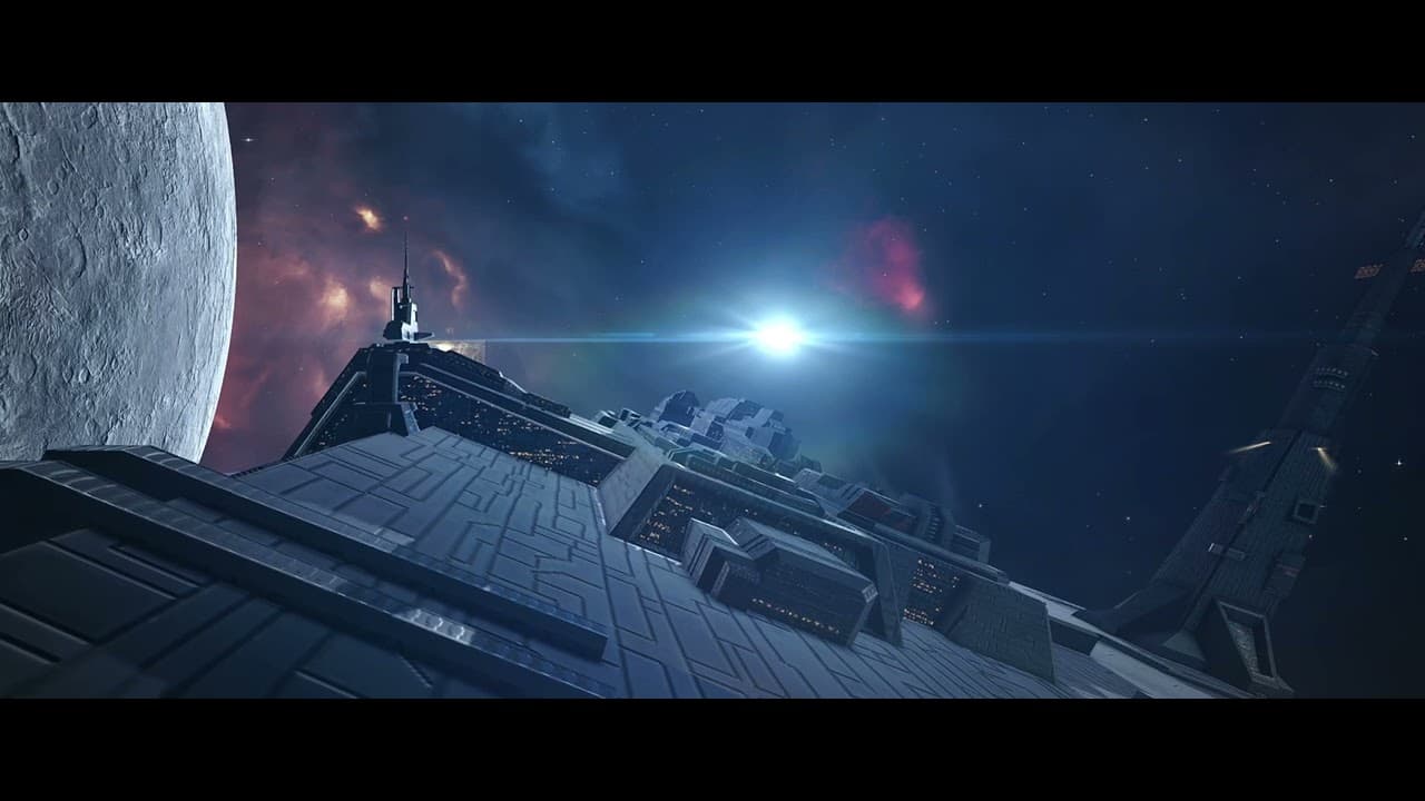 Silent Sentinel 🌌✨ | Space Station & Blue Sun Ambience | EVE Online