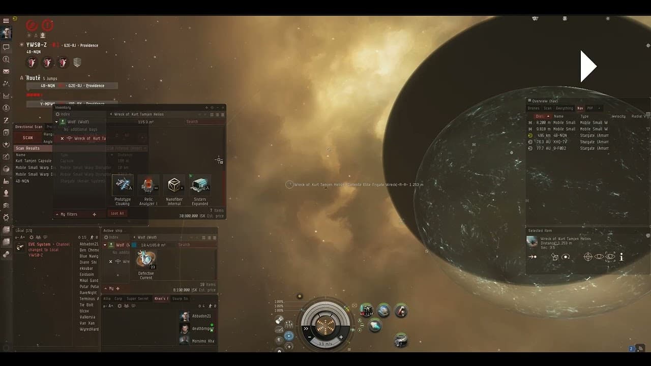 Pirating in the Wolf for ISK VS Loot Helios