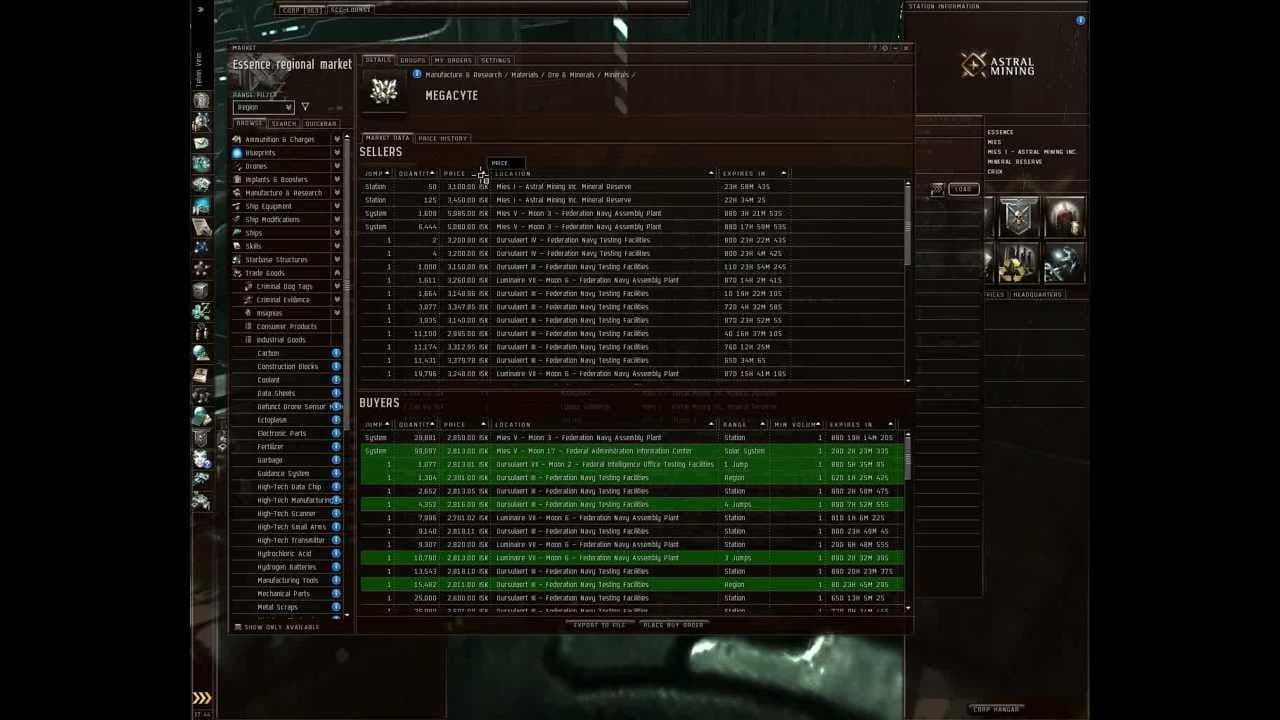 EVE Online Trading 101 - skills and stockpiles