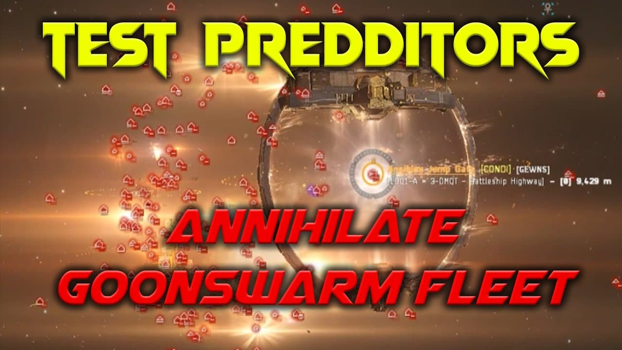 TEST Predditors Annihilate Goonswarm fleet - EVE Online