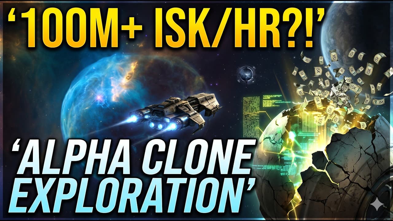 Making 100M+ ISK as a Free-To-Play Explorer (EVE Online Alpha) - ep 14