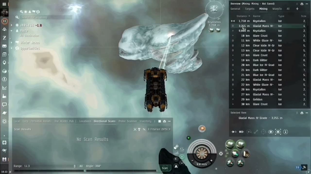 Krystallios ice mining