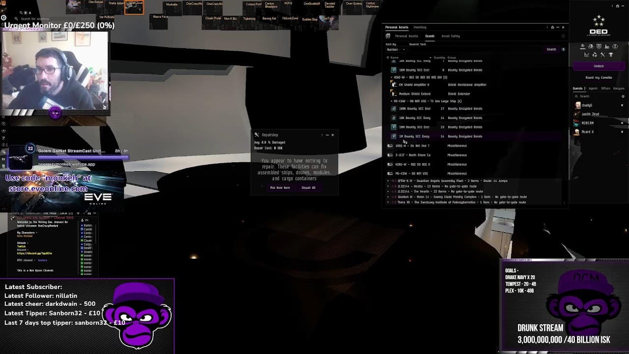 Gigaboxer Ruining Wormholes! | Eve Partner Giveaways!