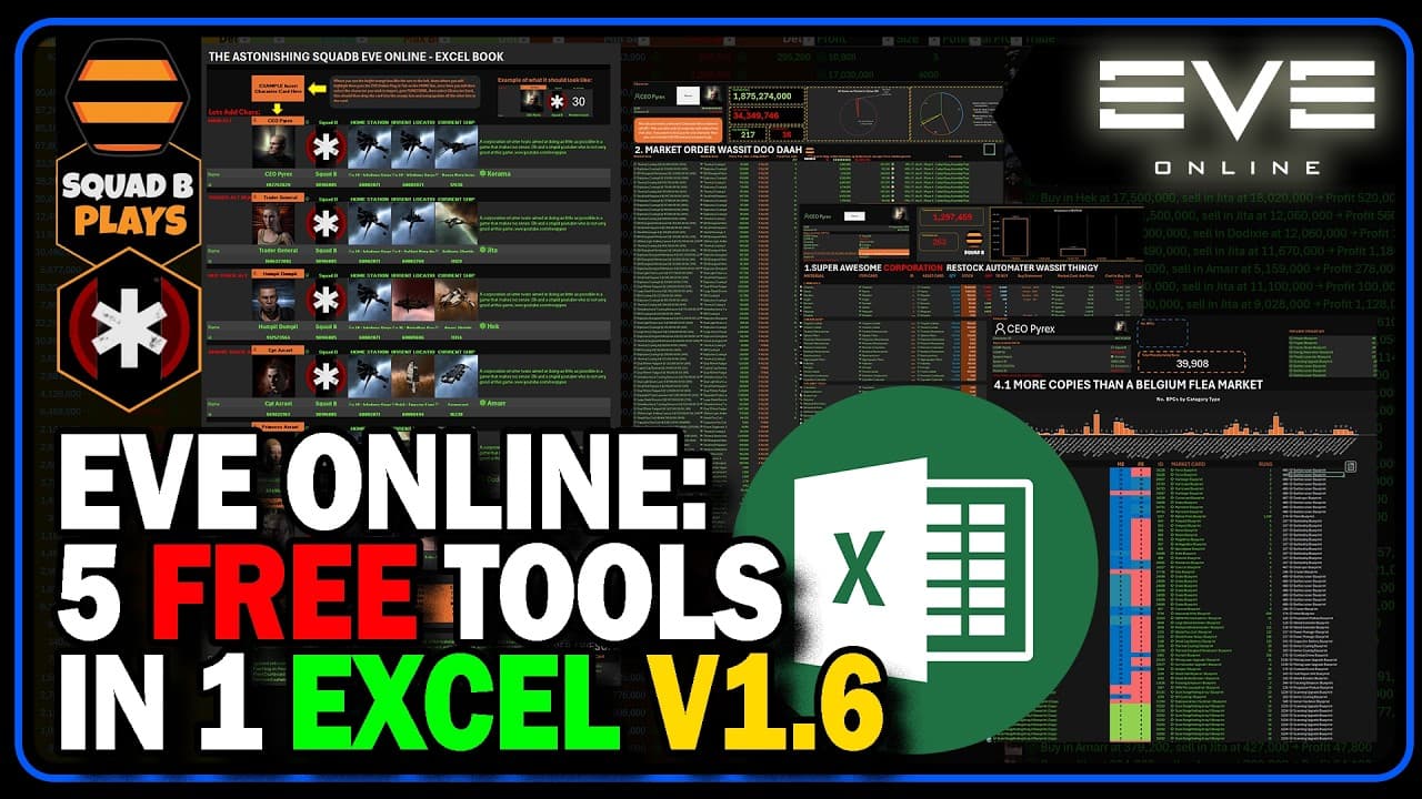 EVE Online: FREE EVE Excel Tool — Industry Helper & Market Checker That MAKES YOU ISK