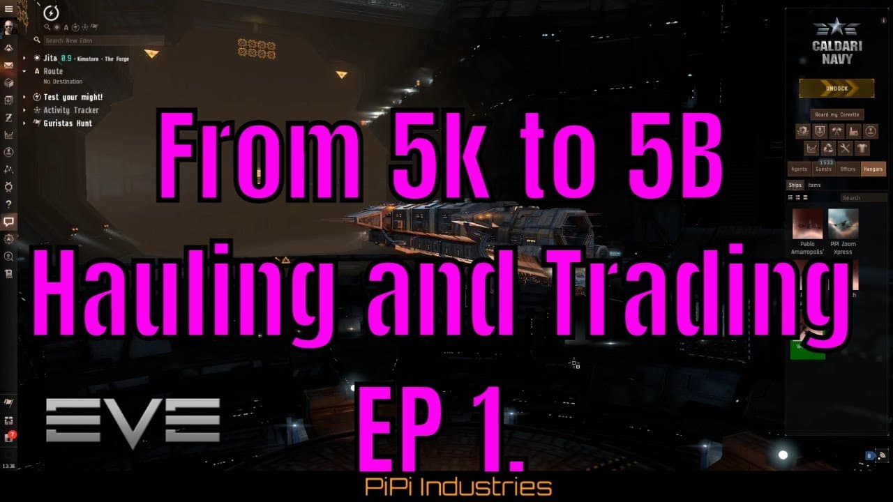 EVE Online - From 5k to 5B ISK Hauling and trading