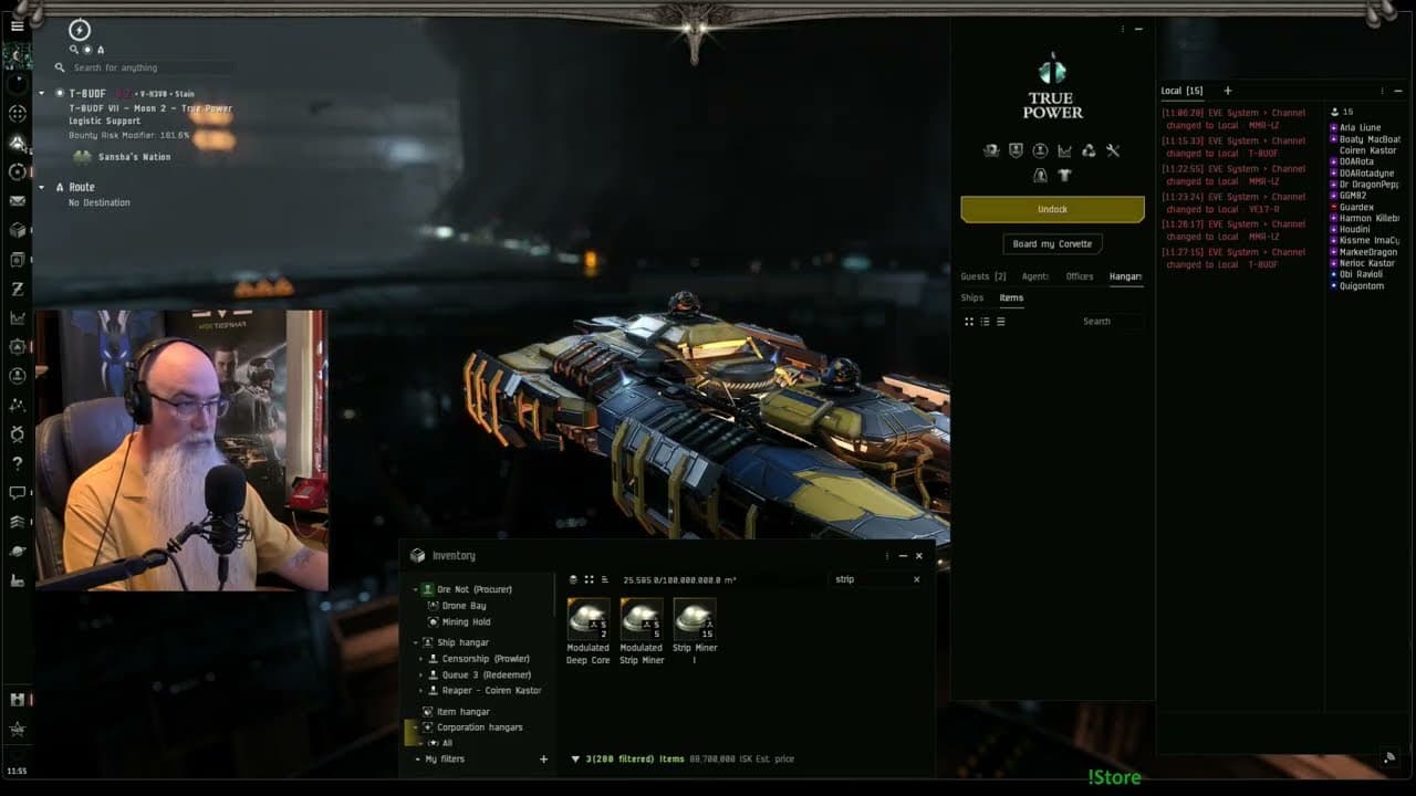 Solo Null Mining In Procurer - EVE Online 2986