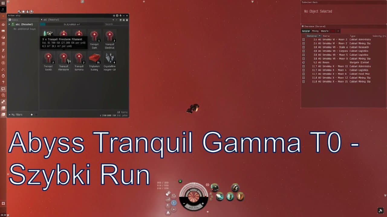 Eve Online - Abyss T0 Tranquil Gamma Szybki Run