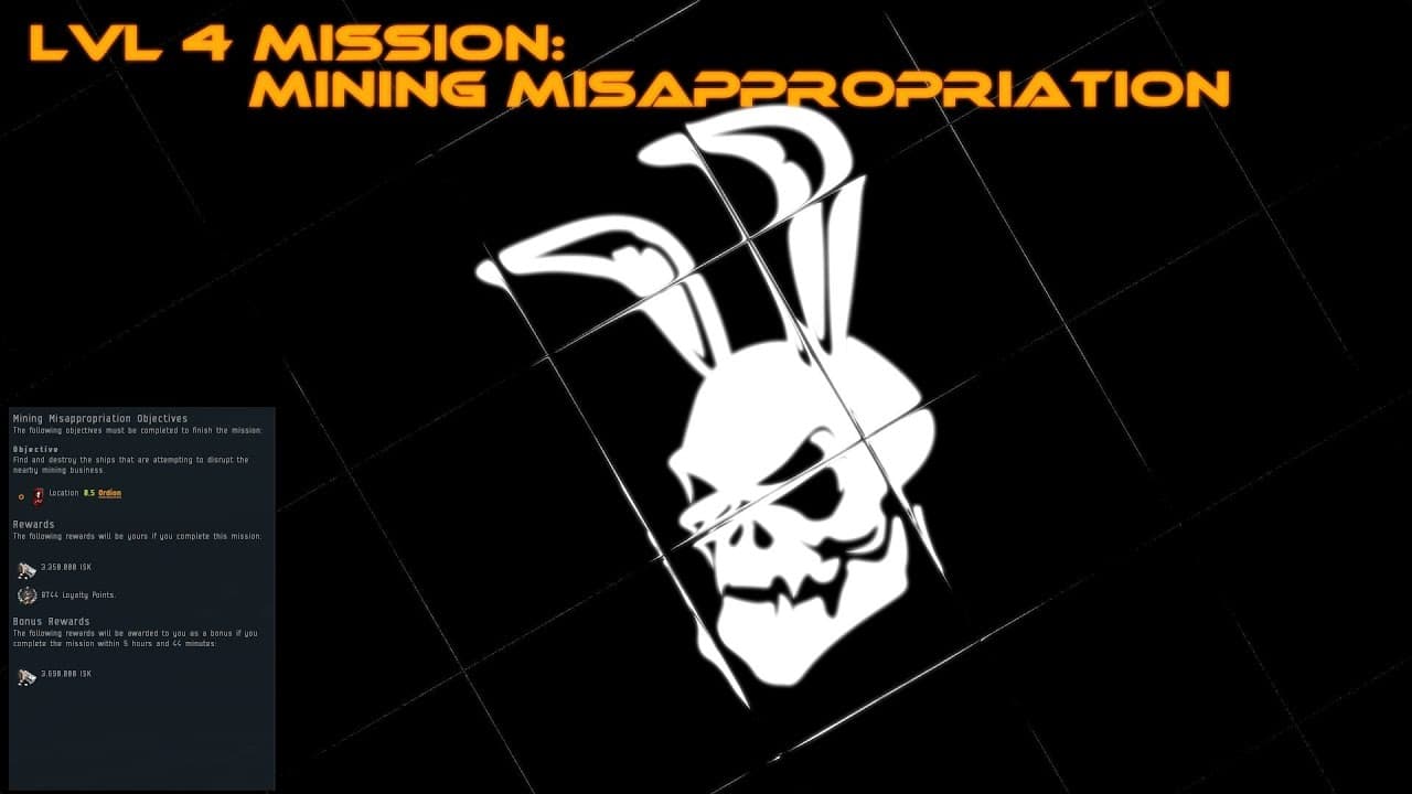 EvE Online | #PvE | Mining Misappropriation LvL 4 Mission [4k]