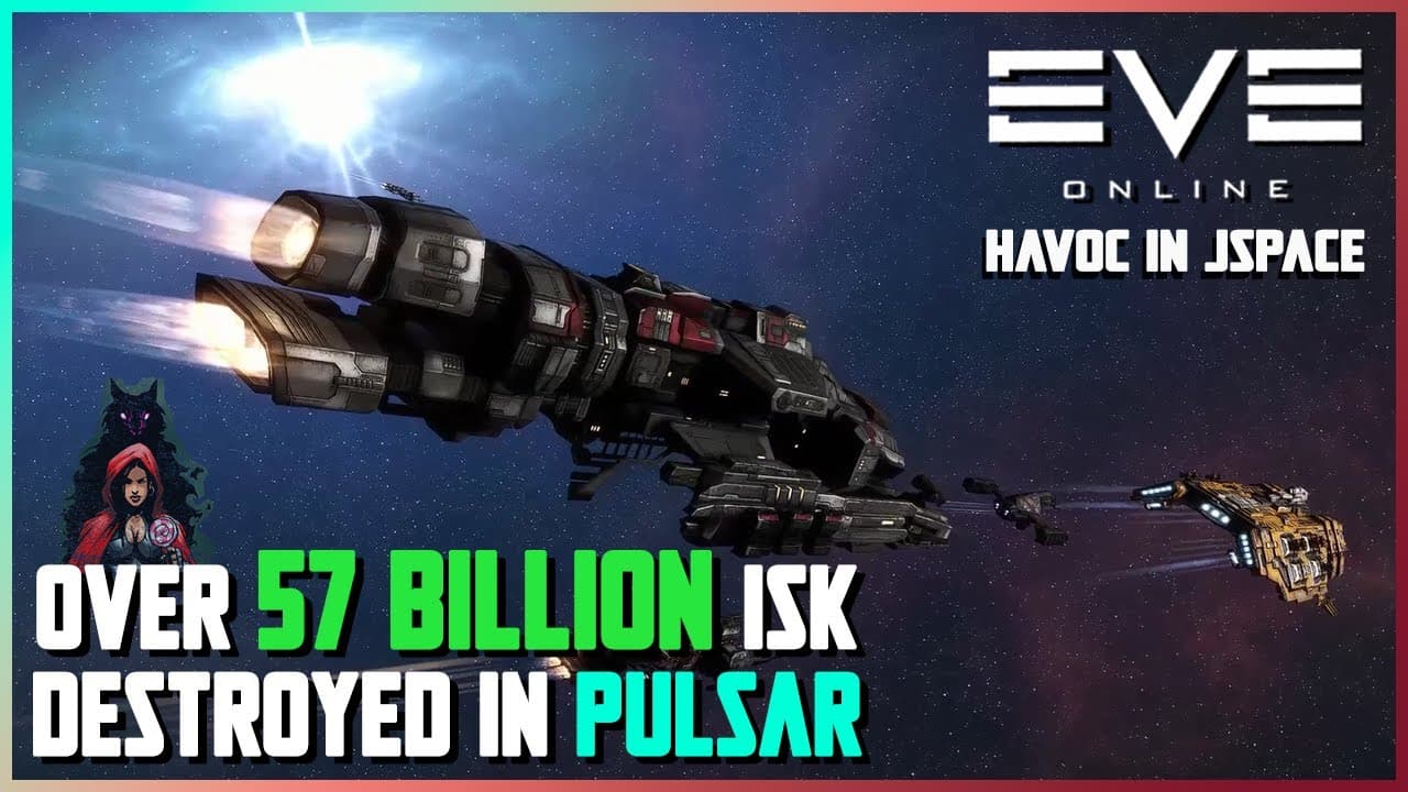 Havoc Ensues when 4 Wormhole Corps Collide || Massive EVE Online Battle in #wormhole Space