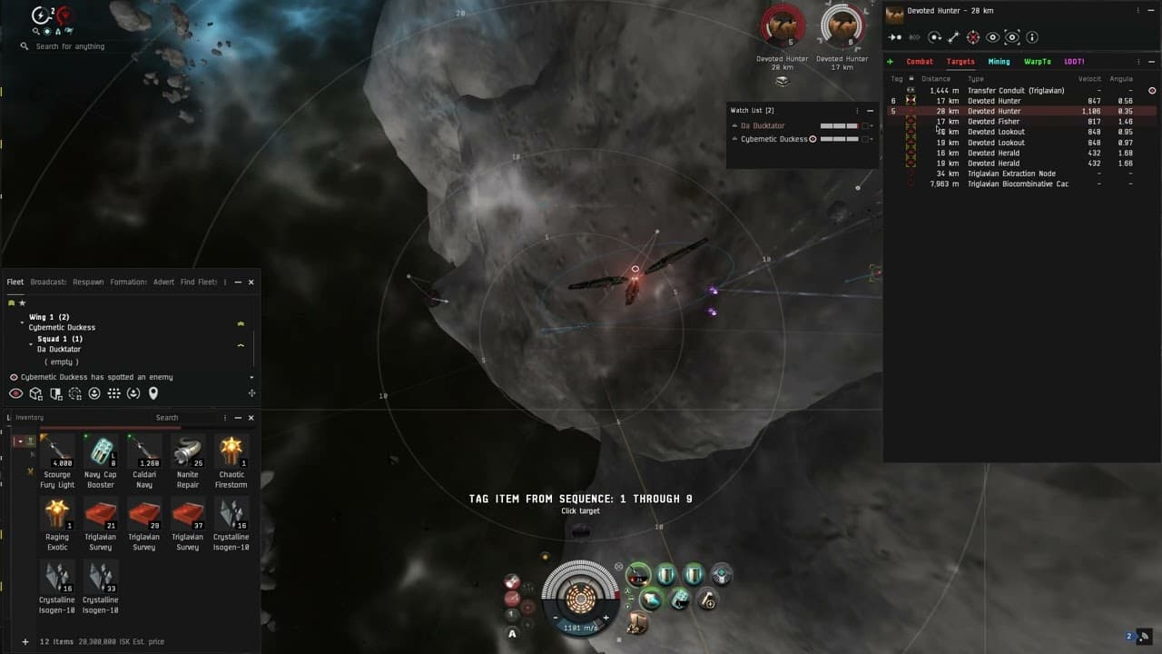 T5 Dark 3x Hawks Multiboxing Abysss Tangling Damavik + Sansha Room
