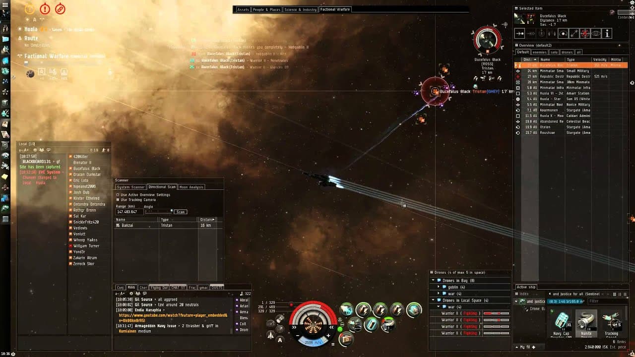 Eve Online: Sentinel vs Tristan