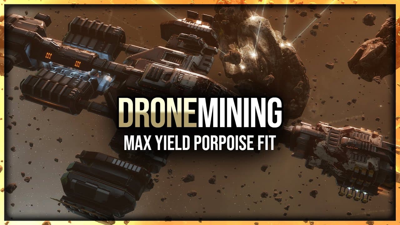 Drone Mining at Max Yield with the Porpoise – Eve Online Fit Guide