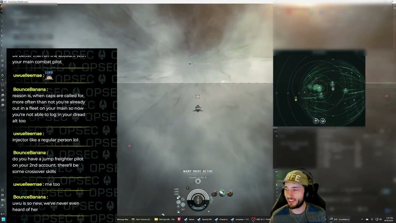 @ScootielooTTV  Highly responsive to chat 💰 1bil ISK on an Alpha