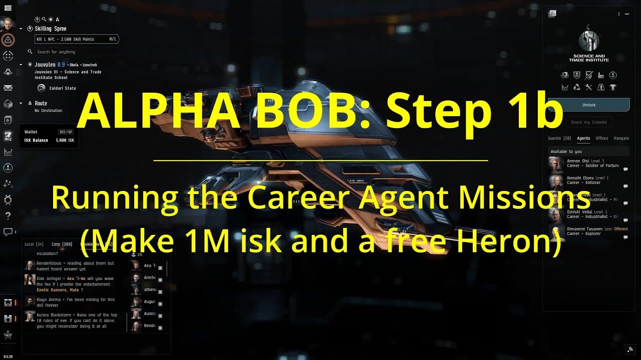 EVE ONLINE - Starting with the Explorer Career Agent Missions