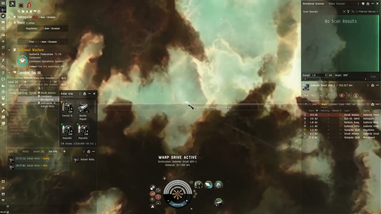Eve Arty Rifter vs Cormorant Blaster