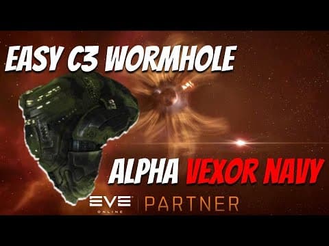 EVE Online: C3 wormholes | ALPHA friendly Vexor Navy Issue