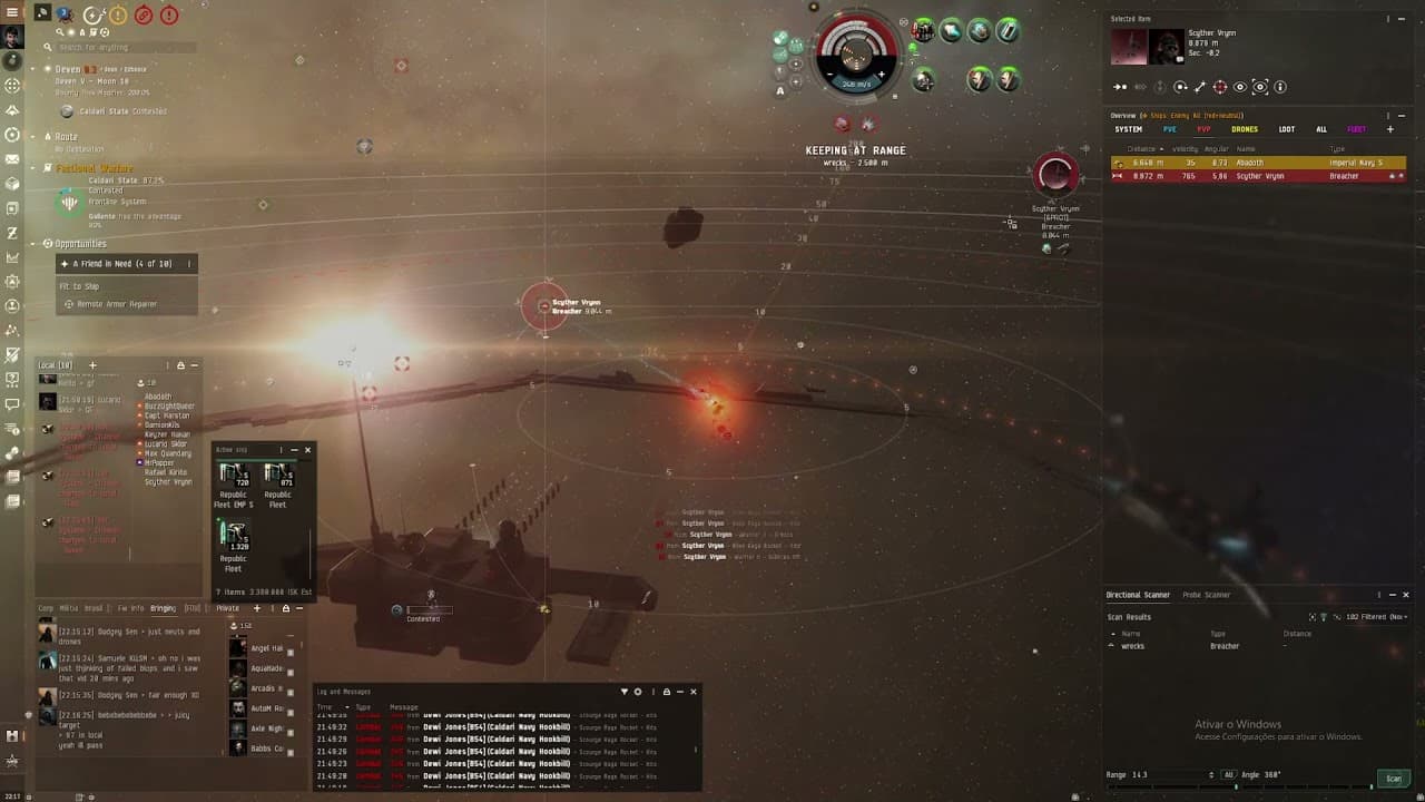 EvE 1x2 DualRep Rifter vs Breacher and INS - Loose