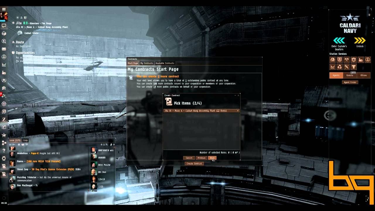 BQ guide series for EVE Online | How to create public contract